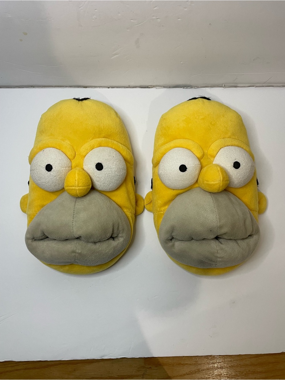 Homer Simpson Plush Slipper Pair - Yellow